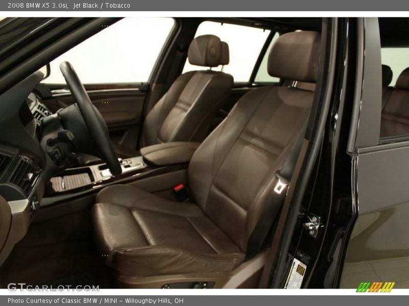 Jet Black / Tobacco 2008 BMW X5 3.0si
