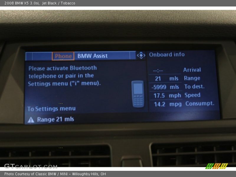 Jet Black / Tobacco 2008 BMW X5 3.0si