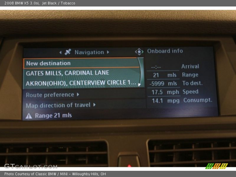 Jet Black / Tobacco 2008 BMW X5 3.0si