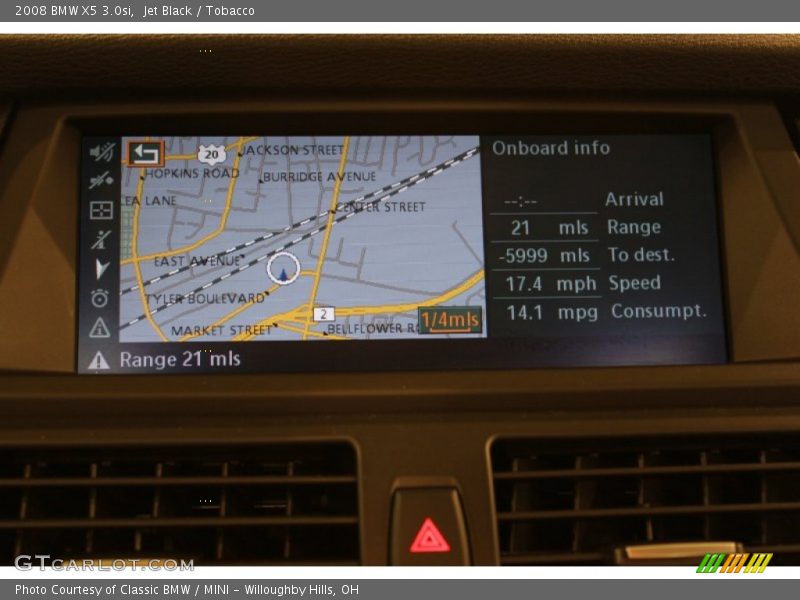 Jet Black / Tobacco 2008 BMW X5 3.0si