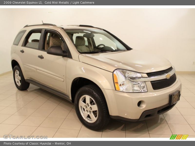 Gold Mist Metallic / Light Cashmere 2009 Chevrolet Equinox LS