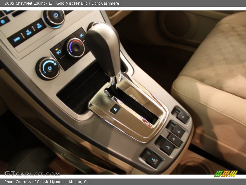 Gold Mist Metallic / Light Cashmere 2009 Chevrolet Equinox LS