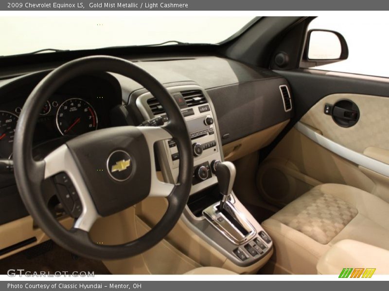 Gold Mist Metallic / Light Cashmere 2009 Chevrolet Equinox LS