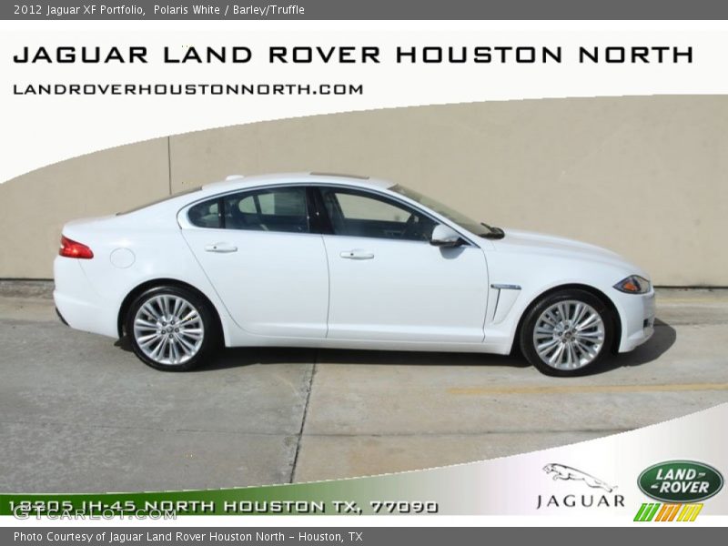 Polaris White / Barley/Truffle 2012 Jaguar XF Portfolio