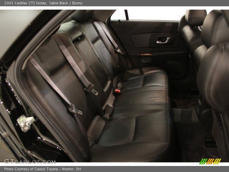 Sable Black / Ebony 2003 Cadillac CTS Sedan