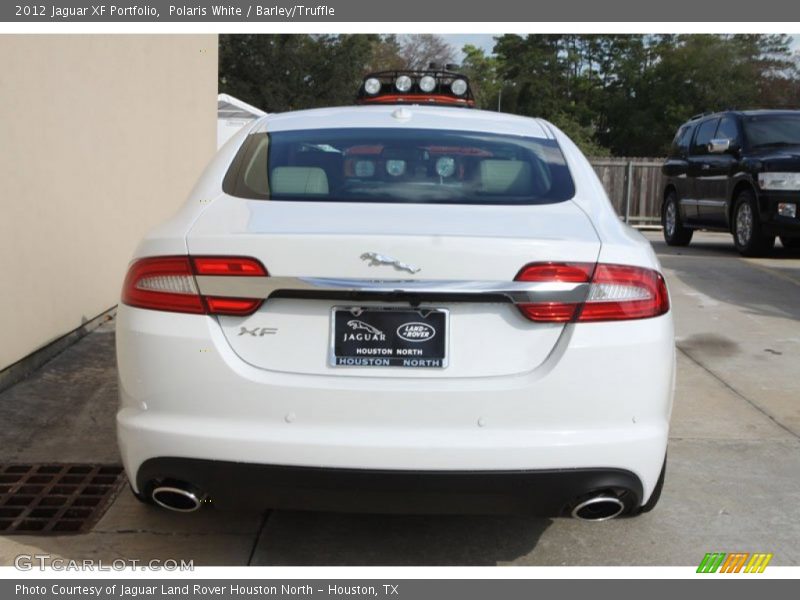 Polaris White / Barley/Truffle 2012 Jaguar XF Portfolio