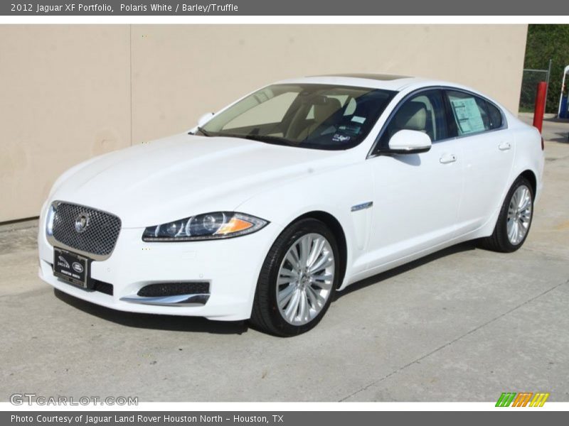 Polaris White / Barley/Truffle 2012 Jaguar XF Portfolio