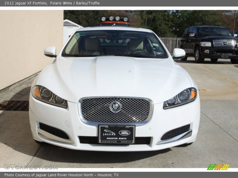 Polaris White / Barley/Truffle 2012 Jaguar XF Portfolio