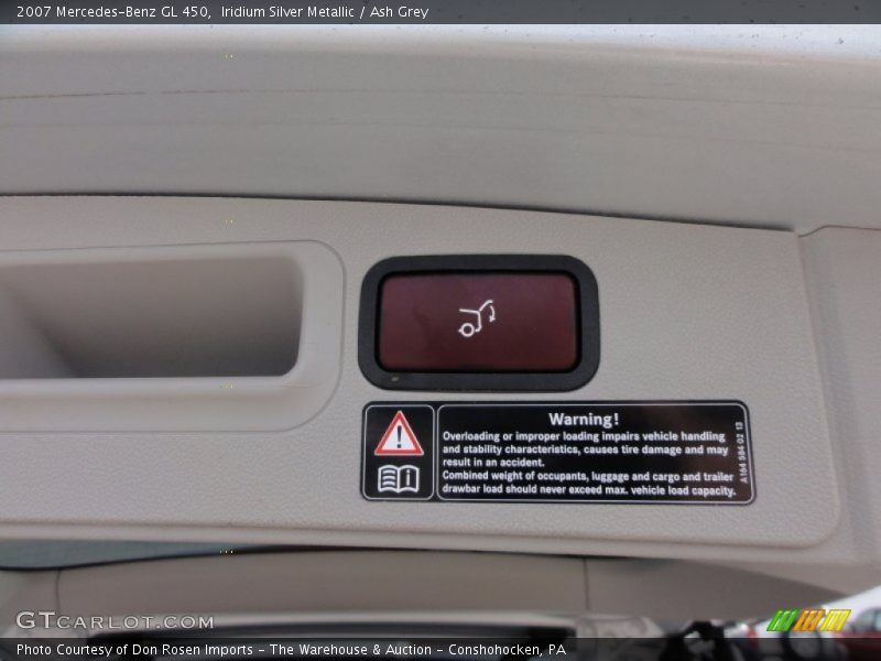 Iridium Silver Metallic / Ash Grey 2007 Mercedes-Benz GL 450