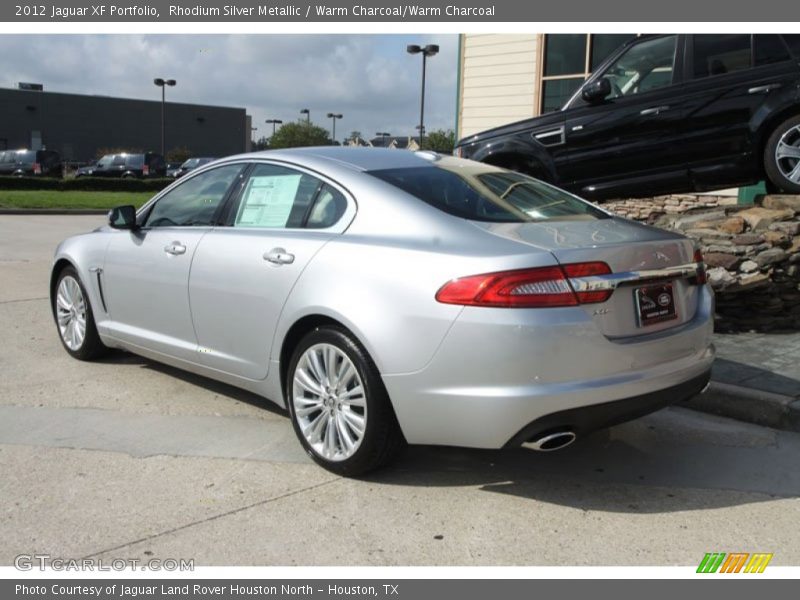 Rhodium Silver Metallic / Warm Charcoal/Warm Charcoal 2012 Jaguar XF Portfolio