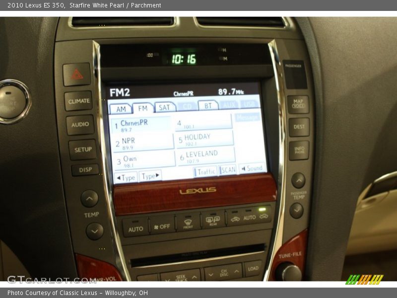 Starfire White Pearl / Parchment 2010 Lexus ES 350