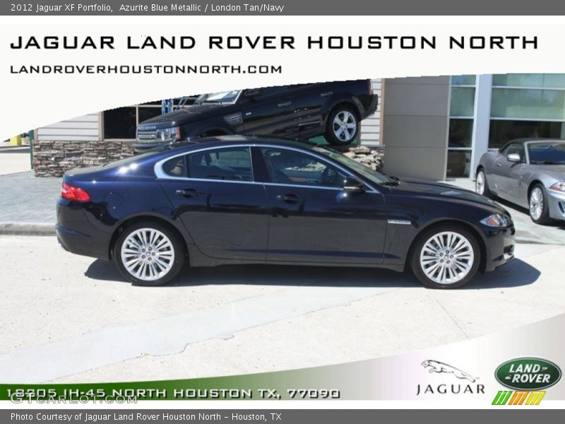 Azurite Blue Metallic / London Tan/Navy 2012 Jaguar XF Portfolio