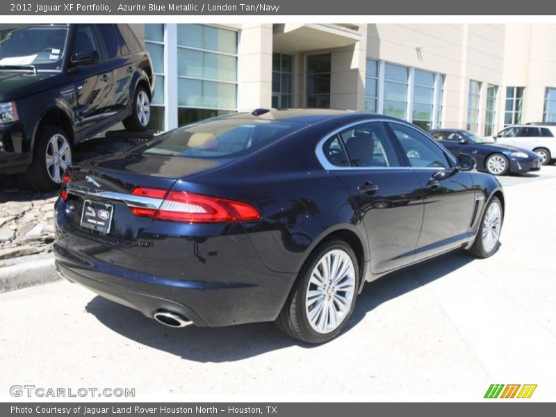 Azurite Blue Metallic / London Tan/Navy 2012 Jaguar XF Portfolio