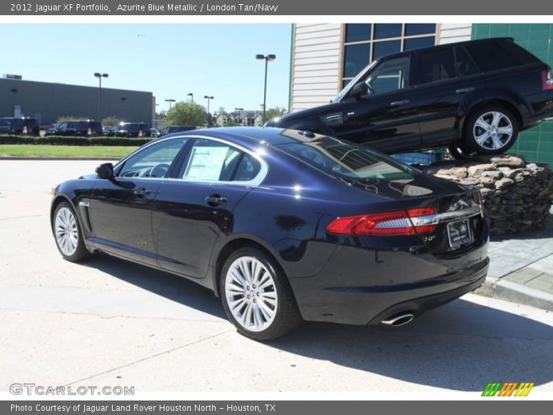 Azurite Blue Metallic / London Tan/Navy 2012 Jaguar XF Portfolio