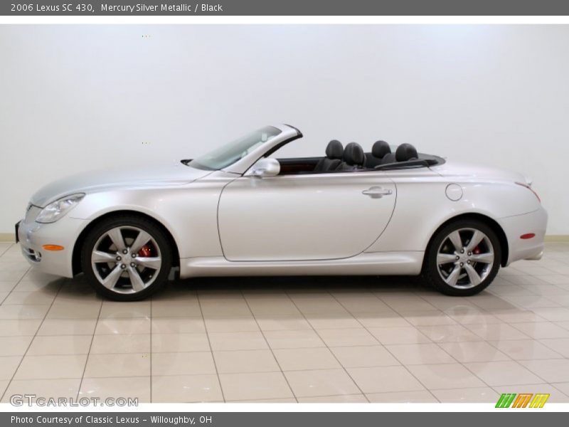 Mercury Silver Metallic / Black 2006 Lexus SC 430