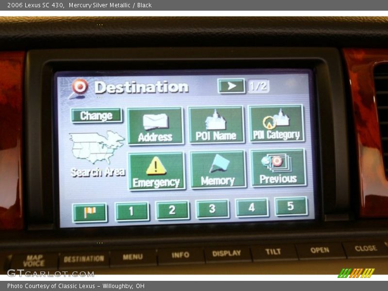 Mercury Silver Metallic / Black 2006 Lexus SC 430