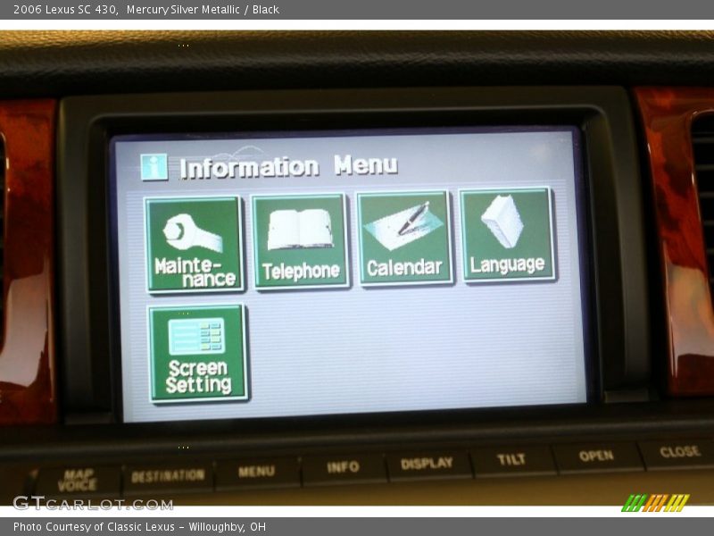 Mercury Silver Metallic / Black 2006 Lexus SC 430