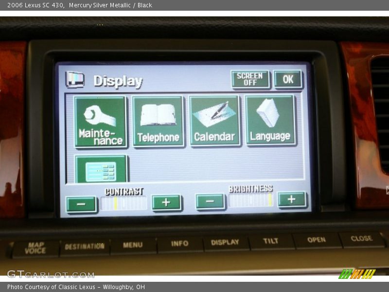 Mercury Silver Metallic / Black 2006 Lexus SC 430