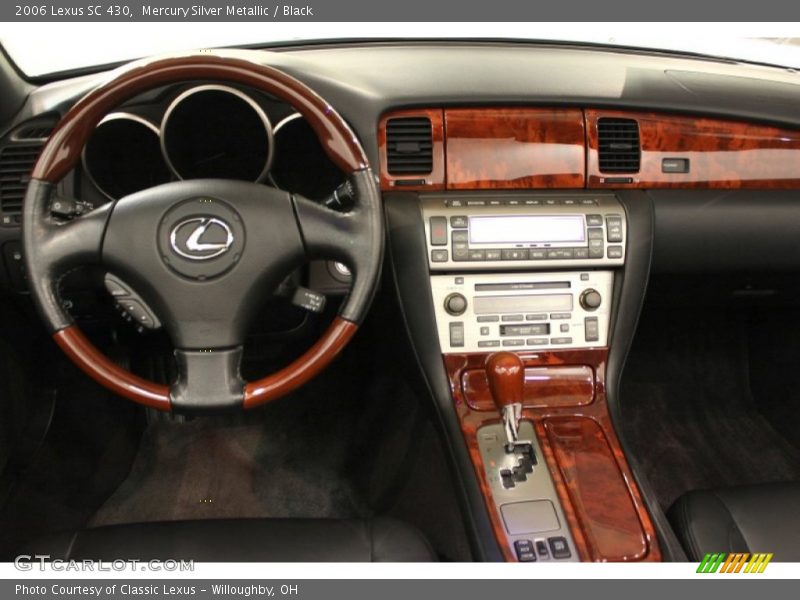 Mercury Silver Metallic / Black 2006 Lexus SC 430