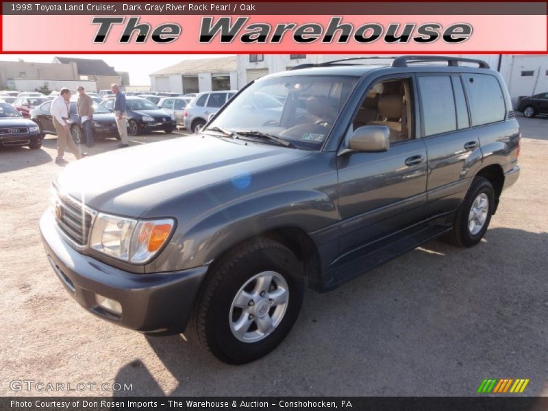 Dark Gray River Rock Pearl / Oak 1998 Toyota Land Cruiser
