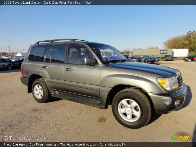 Dark Gray River Rock Pearl / Oak 1998 Toyota Land Cruiser