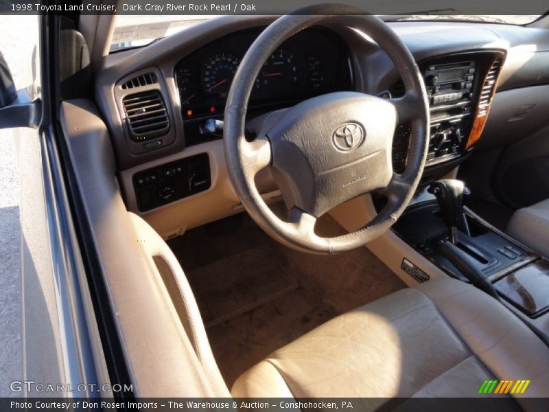 Dark Gray River Rock Pearl / Oak 1998 Toyota Land Cruiser