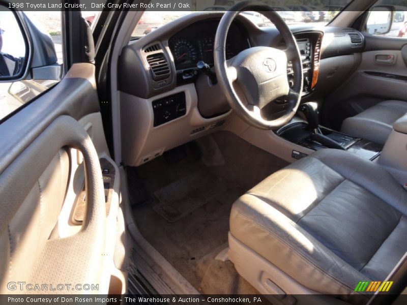 Dark Gray River Rock Pearl / Oak 1998 Toyota Land Cruiser