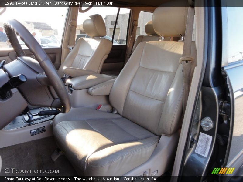 Dark Gray River Rock Pearl / Oak 1998 Toyota Land Cruiser