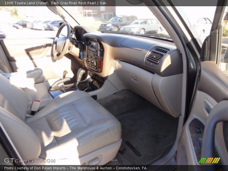 Dark Gray River Rock Pearl / Oak 1998 Toyota Land Cruiser