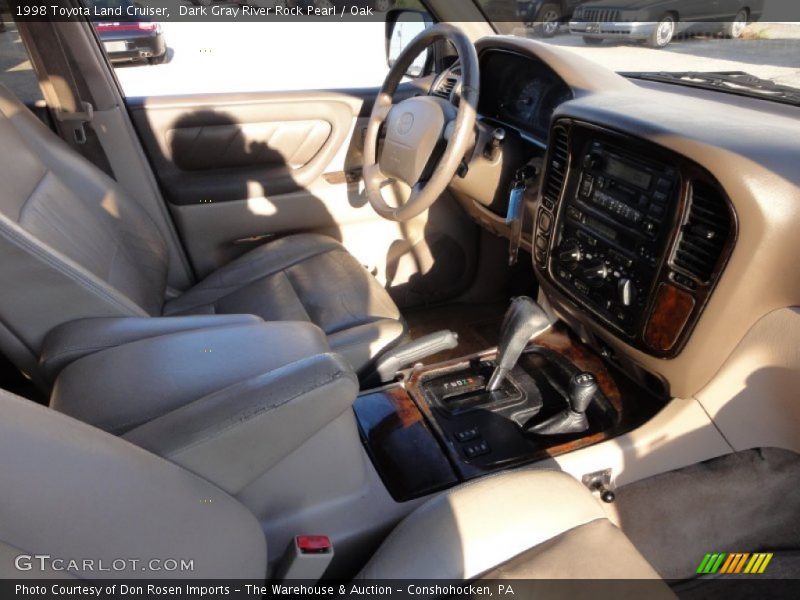 Dark Gray River Rock Pearl / Oak 1998 Toyota Land Cruiser