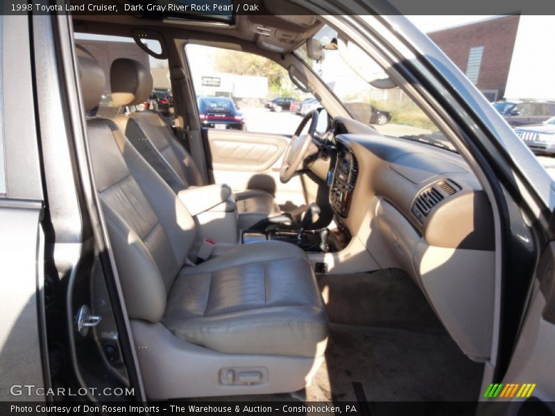 Dark Gray River Rock Pearl / Oak 1998 Toyota Land Cruiser