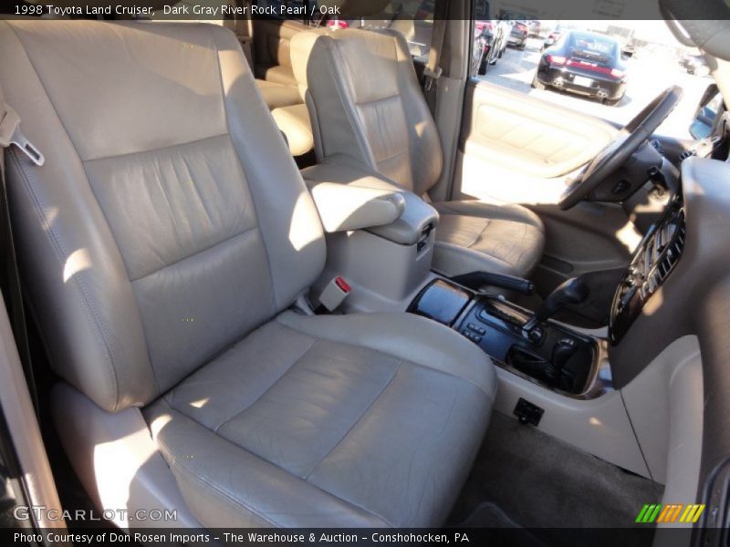Dark Gray River Rock Pearl / Oak 1998 Toyota Land Cruiser