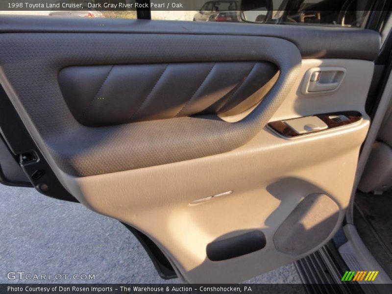 Dark Gray River Rock Pearl / Oak 1998 Toyota Land Cruiser