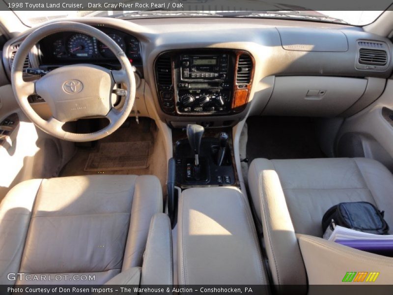 Dark Gray River Rock Pearl / Oak 1998 Toyota Land Cruiser