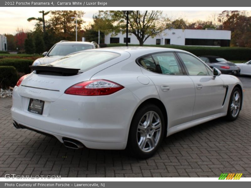 Carrara White / Luxor Beige 2012 Porsche Panamera 4