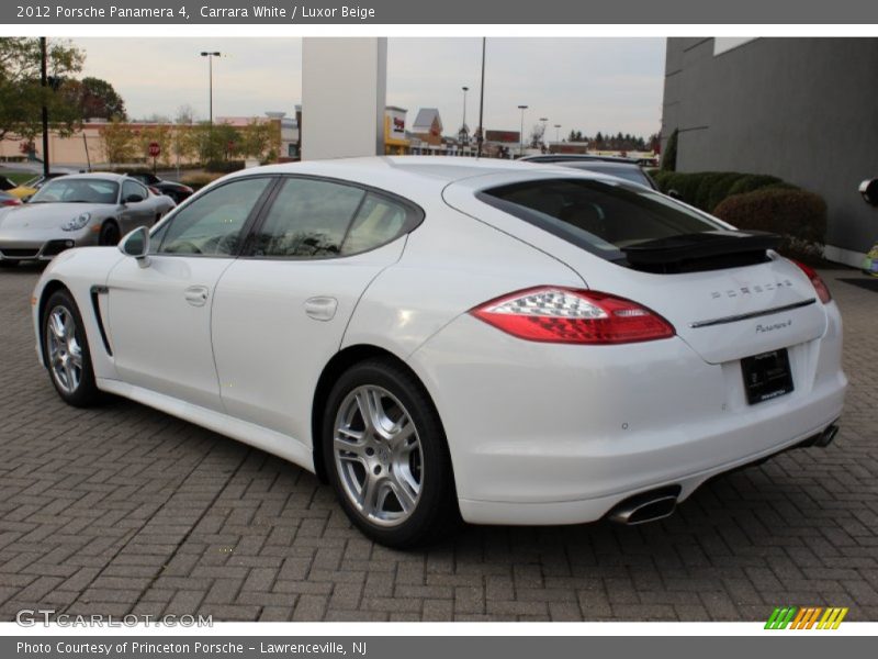 Carrara White / Luxor Beige 2012 Porsche Panamera 4