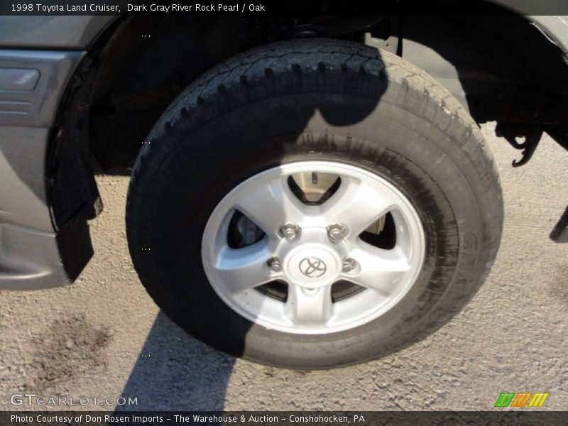 Dark Gray River Rock Pearl / Oak 1998 Toyota Land Cruiser