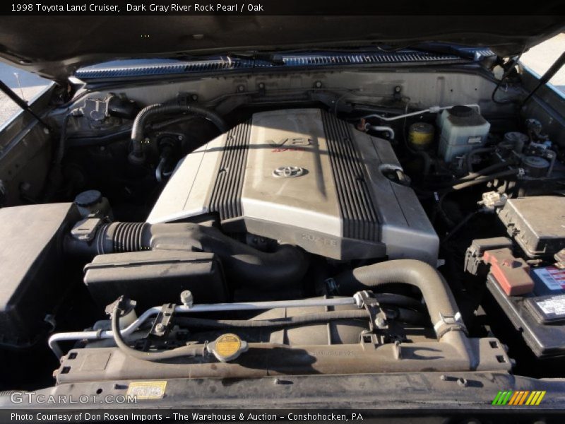 Dark Gray River Rock Pearl / Oak 1998 Toyota Land Cruiser