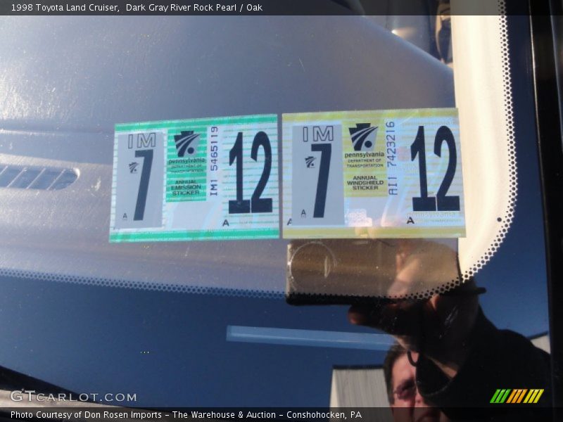 Dark Gray River Rock Pearl / Oak 1998 Toyota Land Cruiser