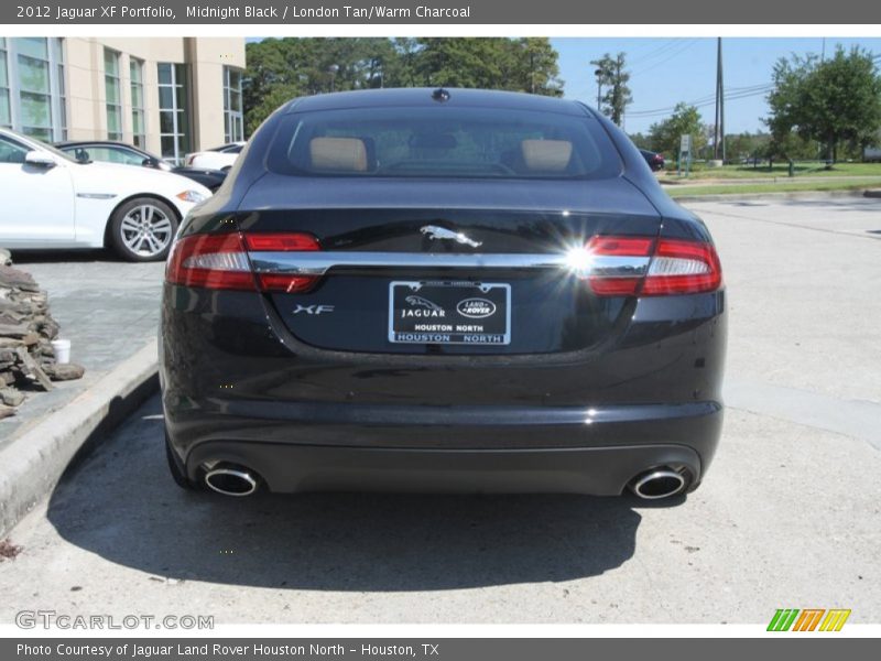 Midnight Black / London Tan/Warm Charcoal 2012 Jaguar XF Portfolio