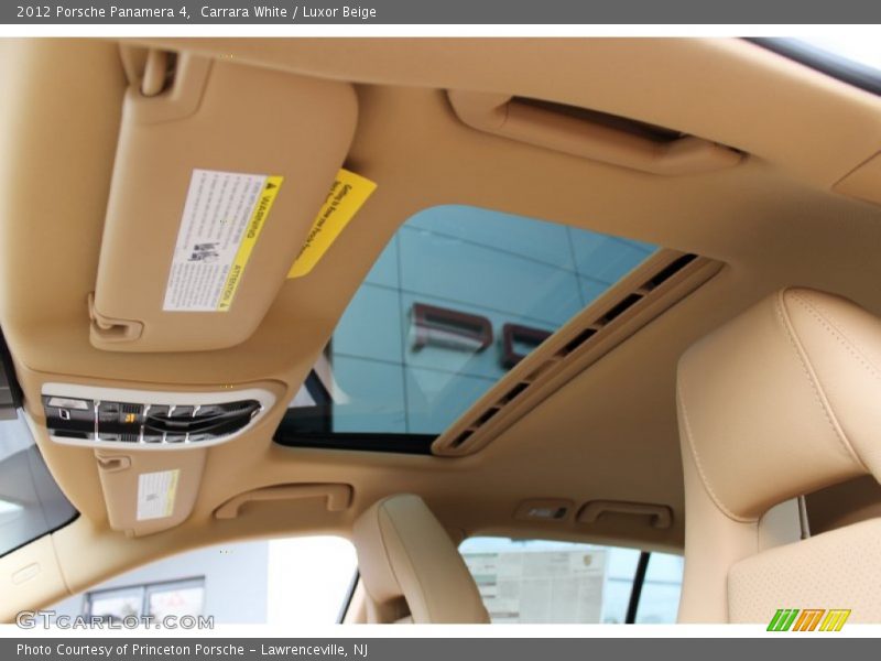 Sunroof of 2012 Panamera 4