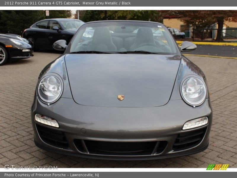 Meteor Grey Metallic / Black 2012 Porsche 911 Carrera 4 GTS Cabriolet