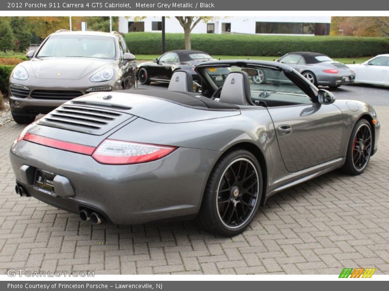 Meteor Grey Metallic / Black 2012 Porsche 911 Carrera 4 GTS Cabriolet