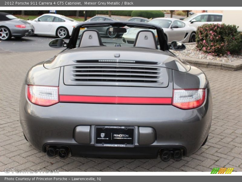 Meteor Grey Metallic / Black 2012 Porsche 911 Carrera 4 GTS Cabriolet