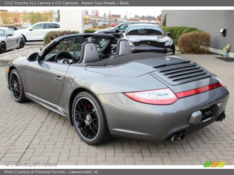 Meteor Grey Metallic / Black 2012 Porsche 911 Carrera 4 GTS Cabriolet