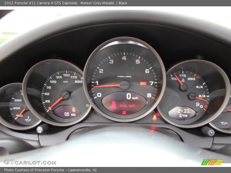  2012 911 Carrera 4 GTS Cabriolet Carrera 4 GTS Cabriolet Gauges