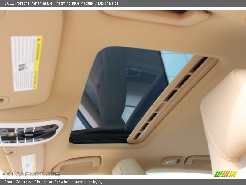Sunroof of 2012 Panamera 4