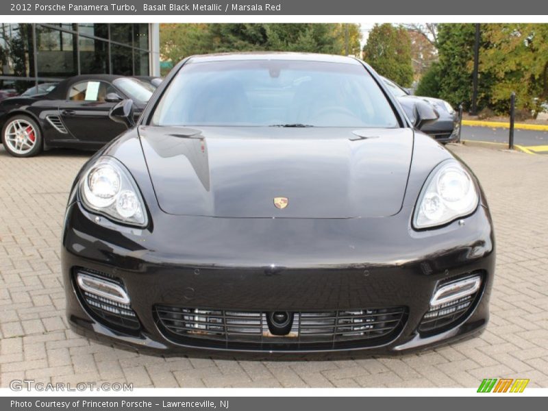 Basalt Black Metallic / Marsala Red 2012 Porsche Panamera Turbo