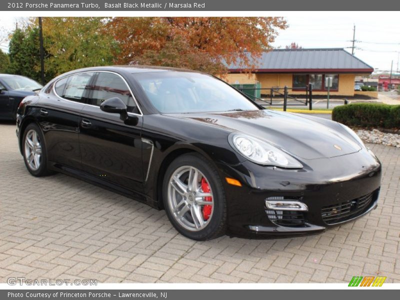 Basalt Black Metallic / Marsala Red 2012 Porsche Panamera Turbo