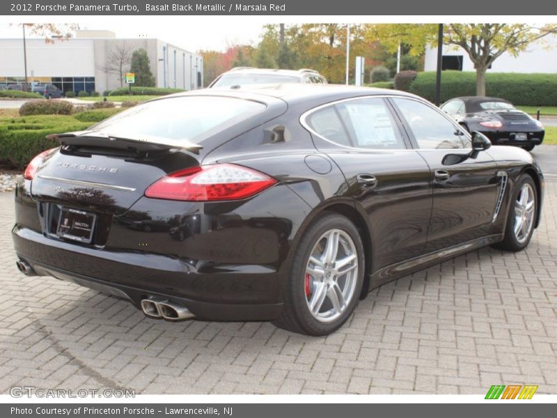 Basalt Black Metallic / Marsala Red 2012 Porsche Panamera Turbo